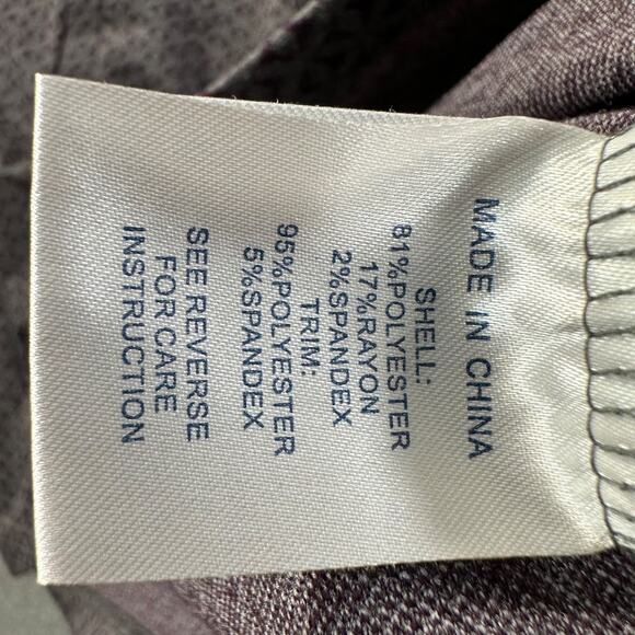 Tyler Boe Cowl Neck Shift Dress Women's Small Purple Gray 3/4 Sleeve Pockets - Picture 7 of 8